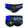 TURBO Australia Draw Swimming Brief 1 TURBO Australia Draw Swimming Brief -Turbo Swimsuit turbo australia draw swimming brief