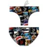 TURBO Black Comic Swimming Brief 1 TURBO Black Comic Swimming Brief -Turbo Swimsuit turbo black comic swimming brief