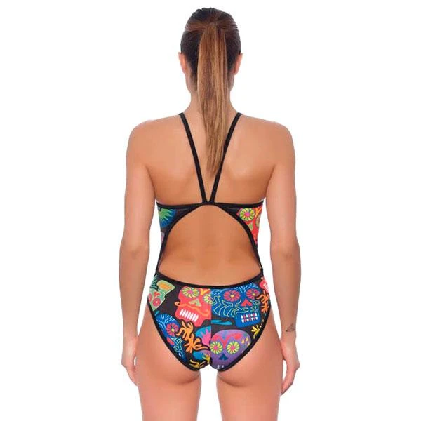 TURBO Haloween Skulls Thin Strap Swimsuit 4 TURBO Haloween Skulls Thin Strap Swimsuit - Image 2