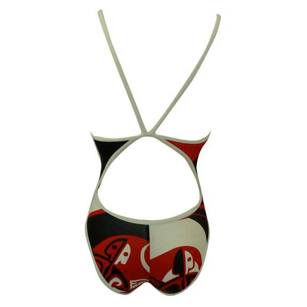 TURBO Maori Skin Tattoo Thin Strap Swimsuit 6 TURBO Maori Skin Tattoo Thin Strap Swimsuit - Image 4