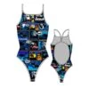 TURBO New Comic Thin Strap Swimsuit -Turbo Swimsuit turbo new comic thin strap swimsuit