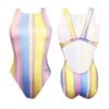 TURBO Pastel Stripes Swimsuit -Turbo Swimsuit turbo pastel stripes swimsuit