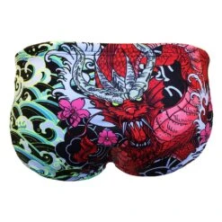 TURBO Red Dragon Swimming Brief -Turbo Swimsuit turbo red dragon swimming brief 1