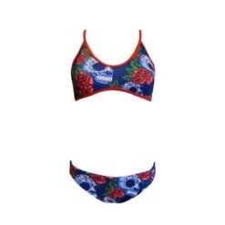 TURBO Roses&Skulls Thin Strap Bikini
