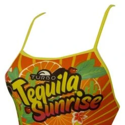 Turbo Swimsuit -Turbo Swimsuit turbo tequila sunrise thin strap swimsuit 1